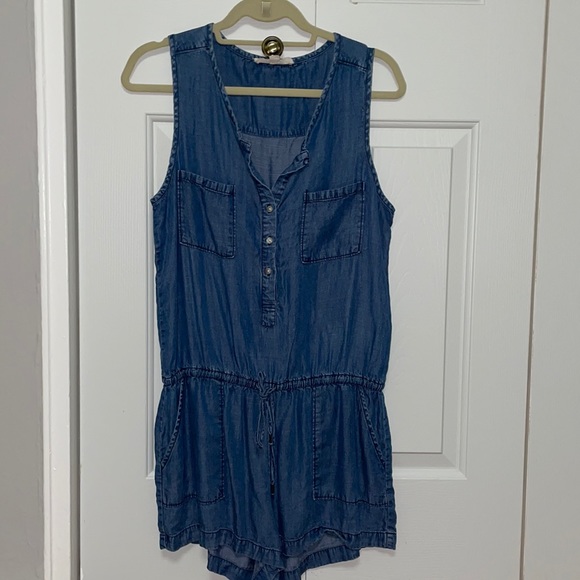 lovestitch Pants - Lovestitch Sleeveless Denim Romper